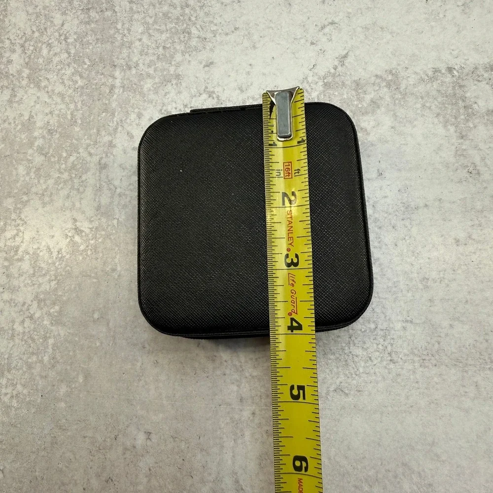 Small Jewelry Travel Carry Case Black 4